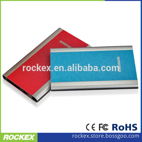 Leather texture power bank with 4000mAh real capacity for iphone